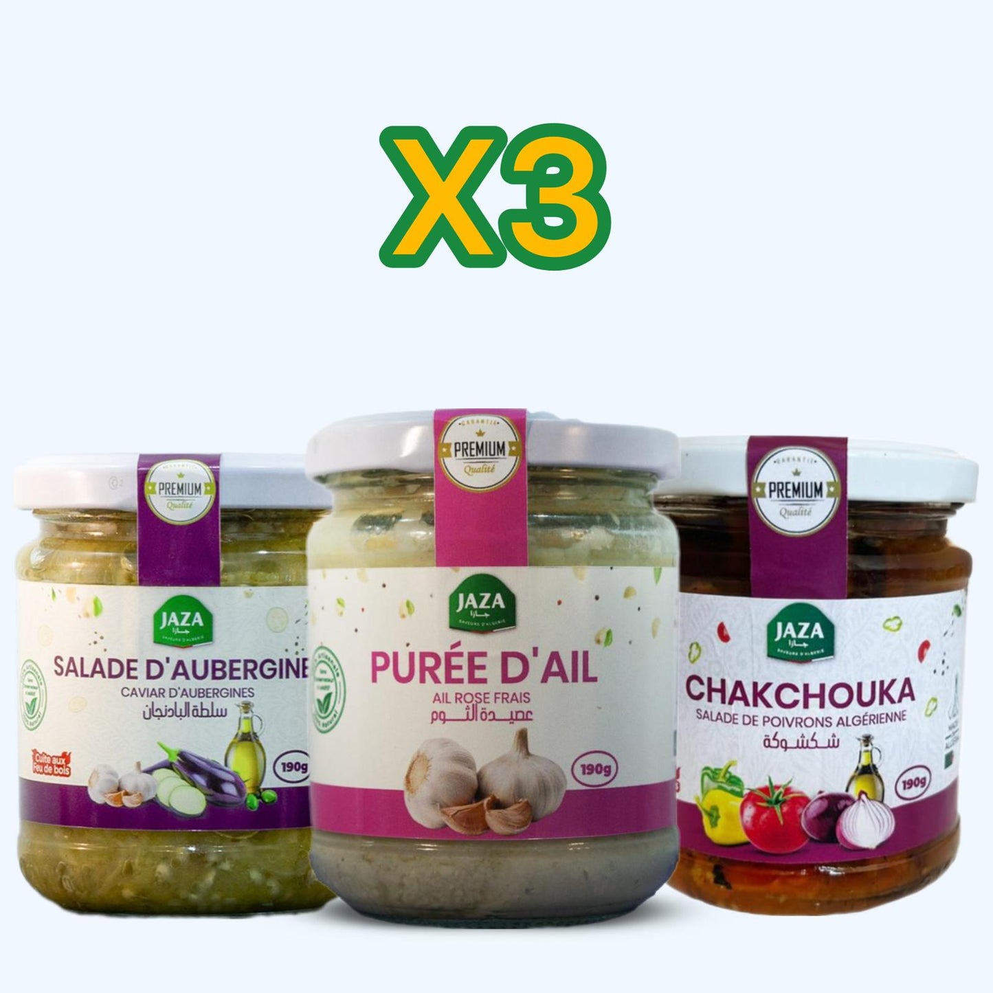 Jaza – Pack Mix x3 | Assortiment de 3 Bocaux au Choix