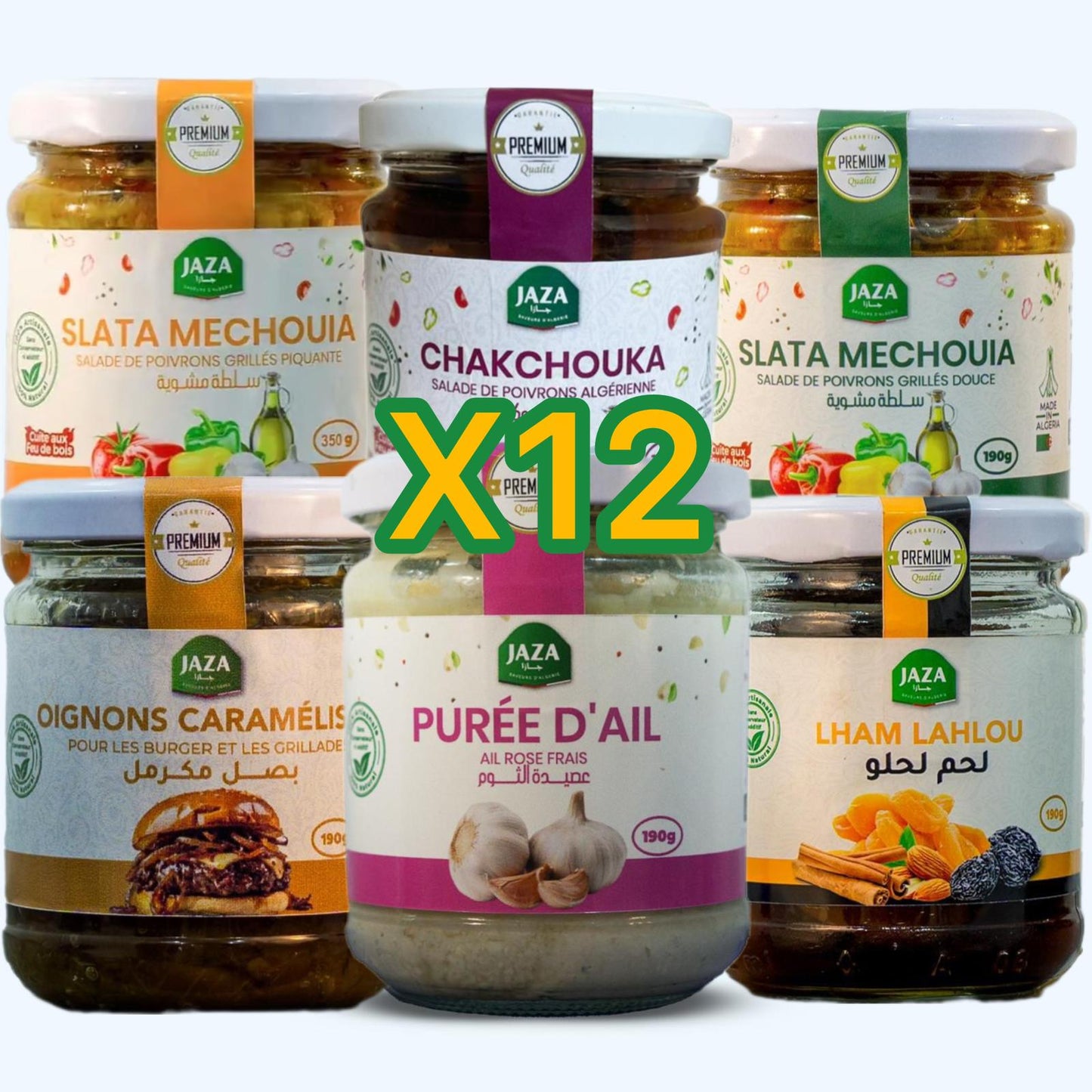 Jaza – Pack Mix x12 | Assortiment de 12 Bocaux au Choix