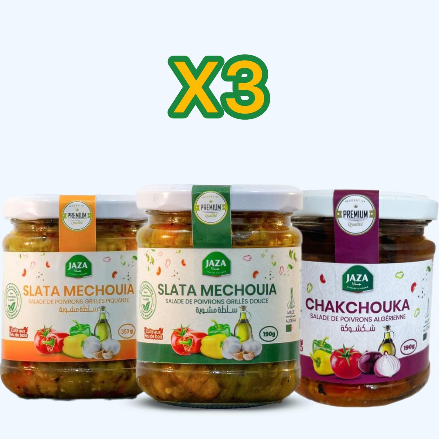 Jaza – Pack Mix x3 | Assortiment de 3 Bocaux au Choix