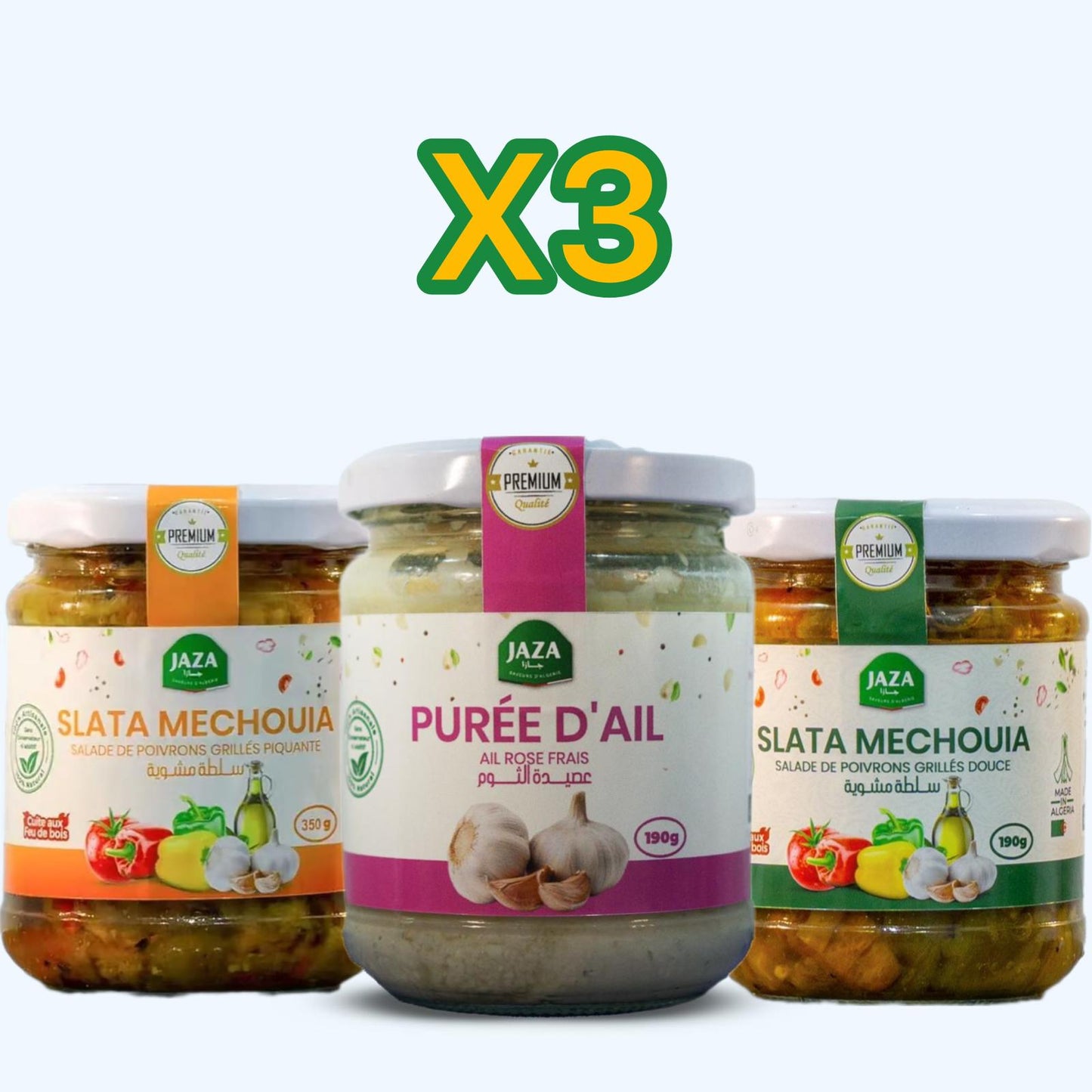 Jaza – Pack Mix x3 | Assortiment de 3 Bocaux au Choix
