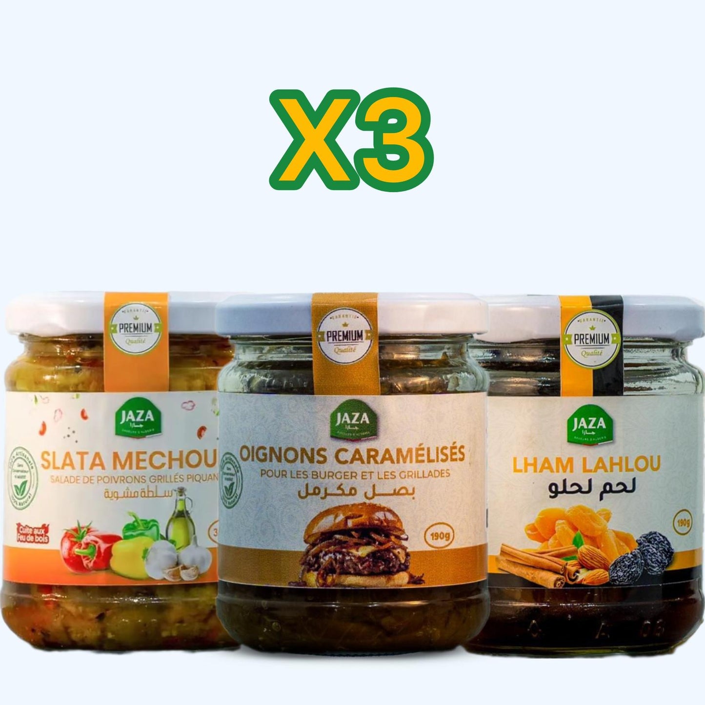 Jaza – Pack Mix x3 | Assortiment de 3 Bocaux au Choix