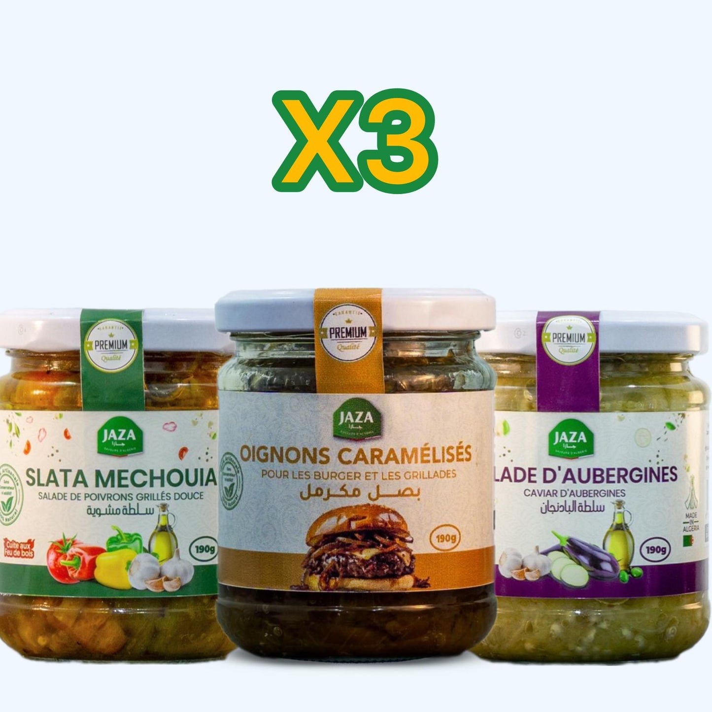 Jaza – Pack Mix x3 | Assortiment de 3 Bocaux au Choix