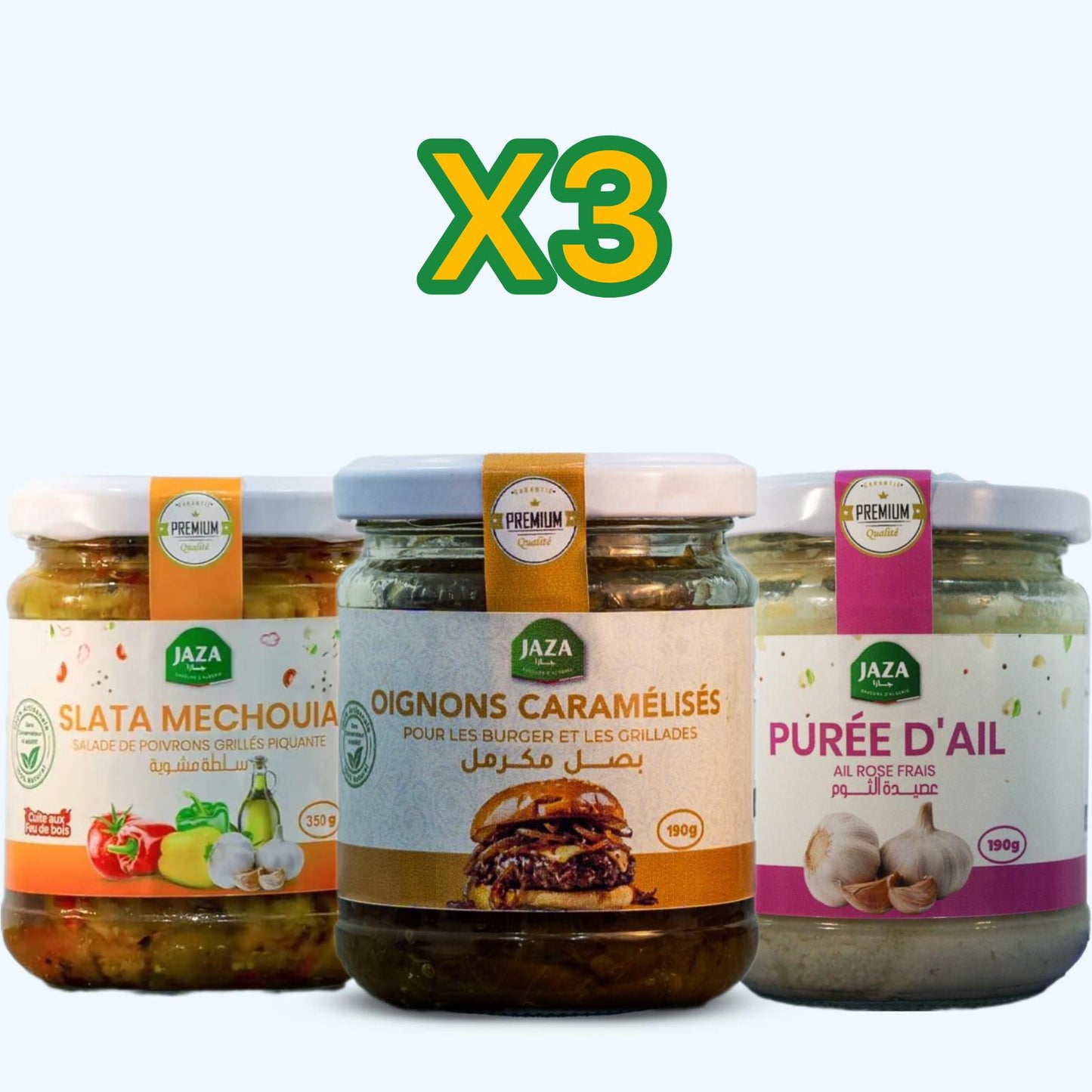 Jaza – Pack Mix x3 | Assortiment de 3 Bocaux au Choix