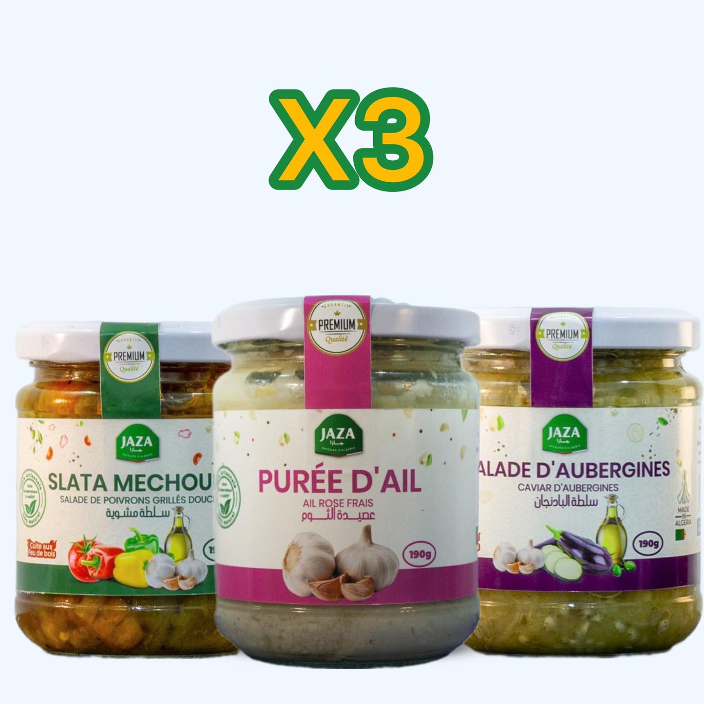 Jaza – Pack Mix x3 | Assortiment de 3 Bocaux au Choix