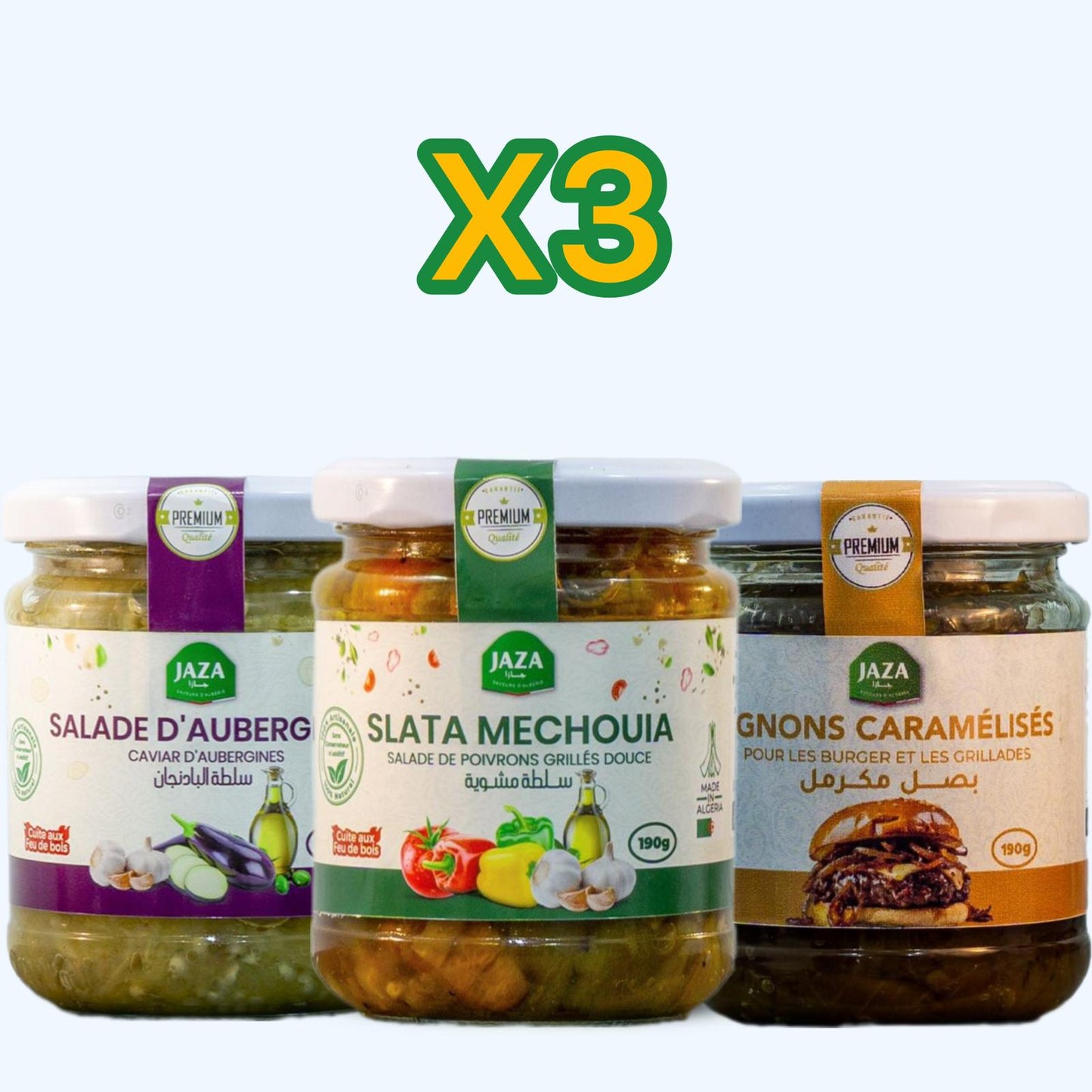 Jaza – Pack Mix x3 | Assortiment de 3 Bocaux au Choix