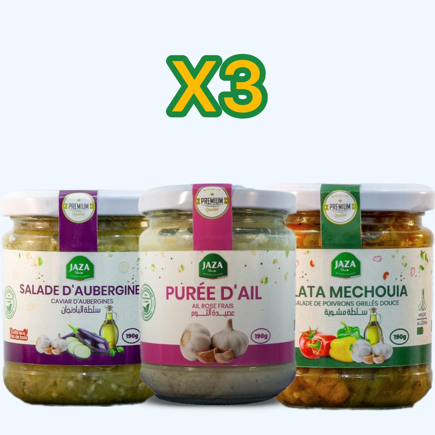 Jaza – Pack Mix x3 | Assortiment de 3 Bocaux au Choix