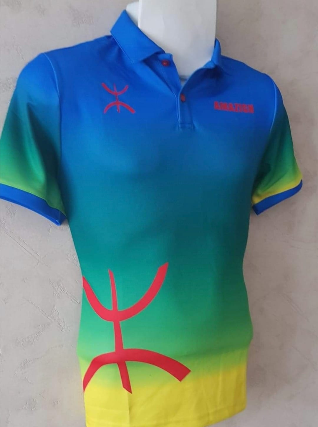 Maillot Drapeau Amazigh Dégradé de Couleur
