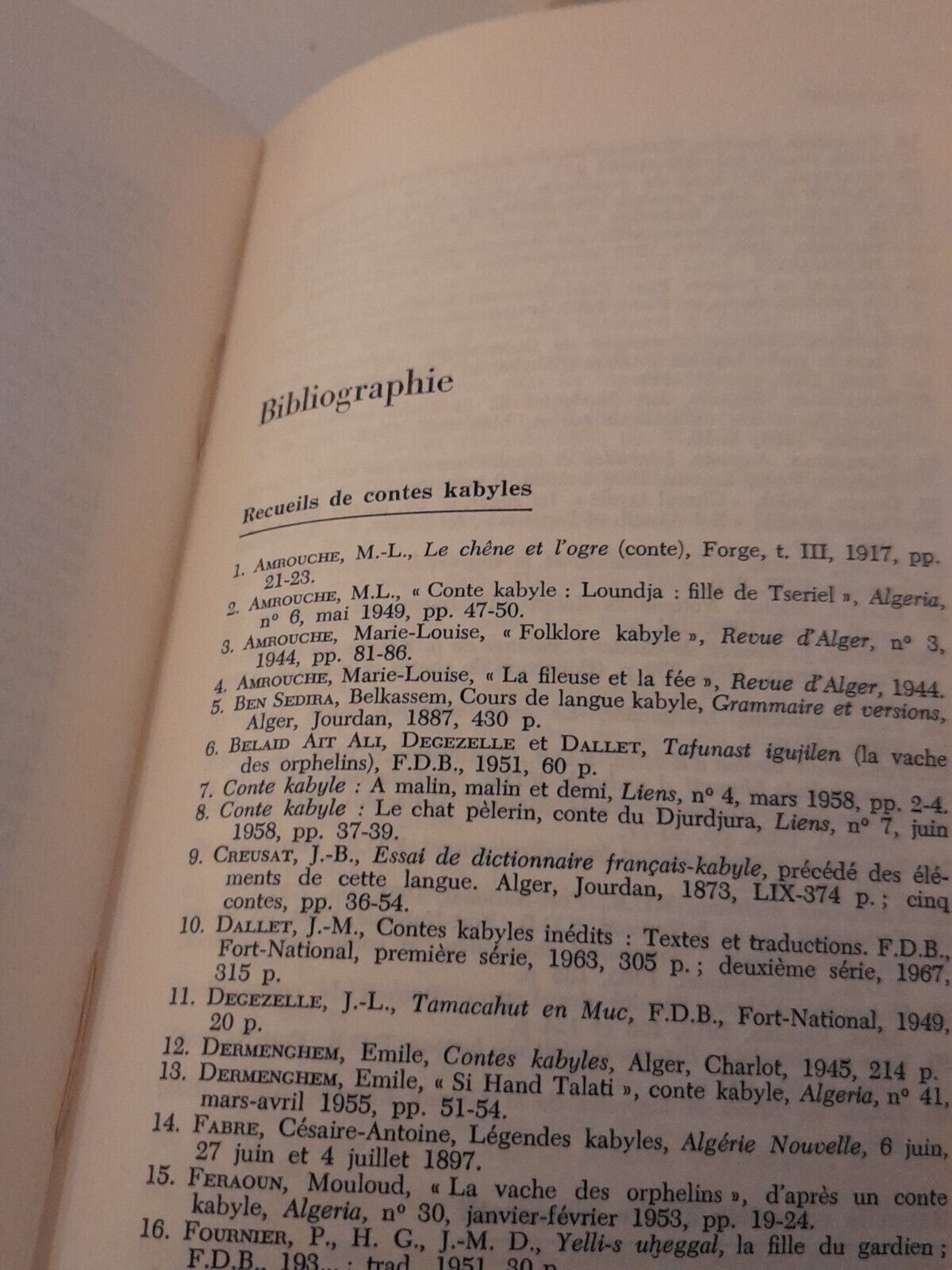 Livre 'Le Conte Kabyle' par Camille Lacoste Dujardin