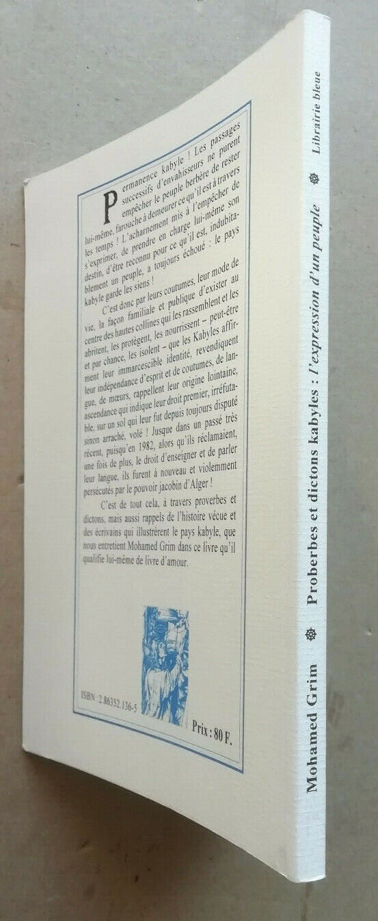 Proverbes et dictons kabyles: L'expression d'un peuple par Mohamed GRIM