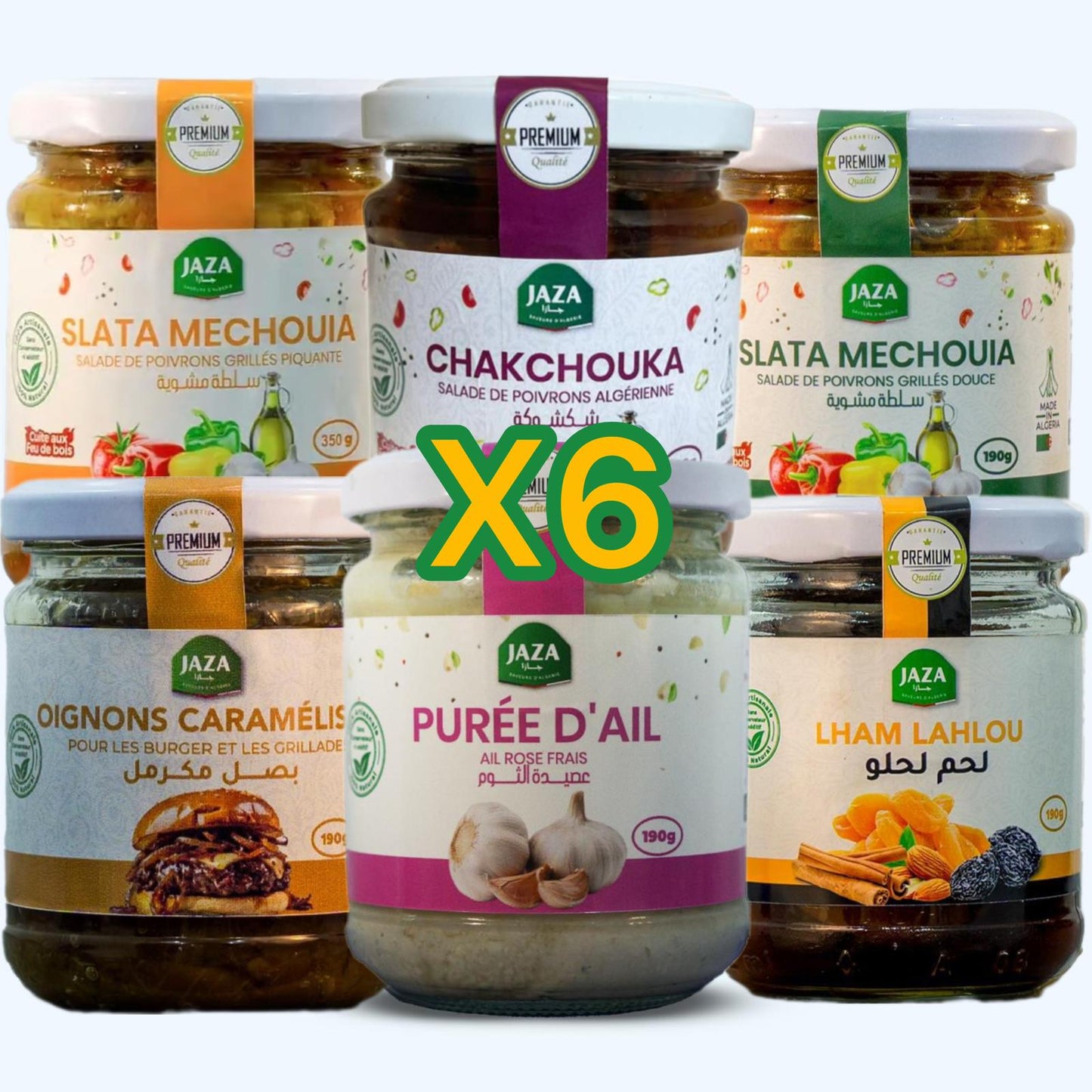 Jaza – Pack Mix x6 | Assortiment de 6 Bocaux au Choix