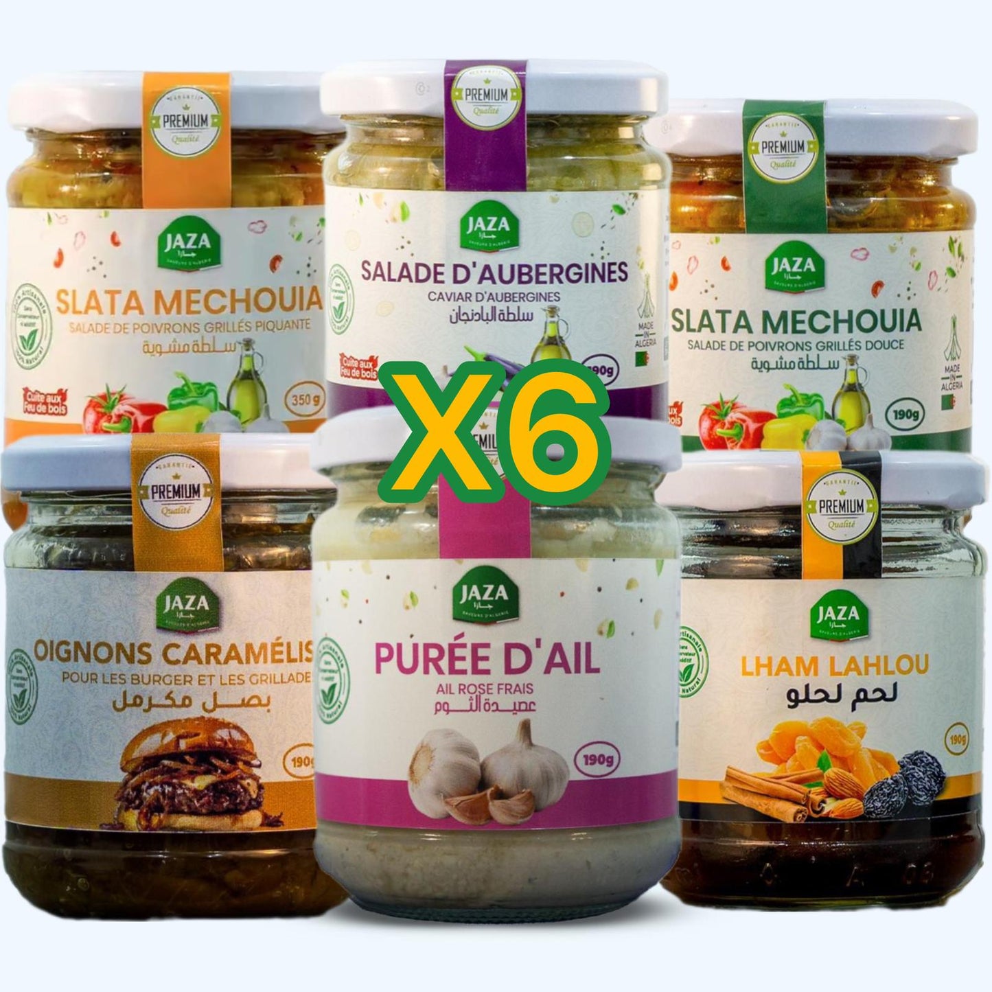 Jaza – Pack Mix x6 | Assortiment de 6 Bocaux au Choix