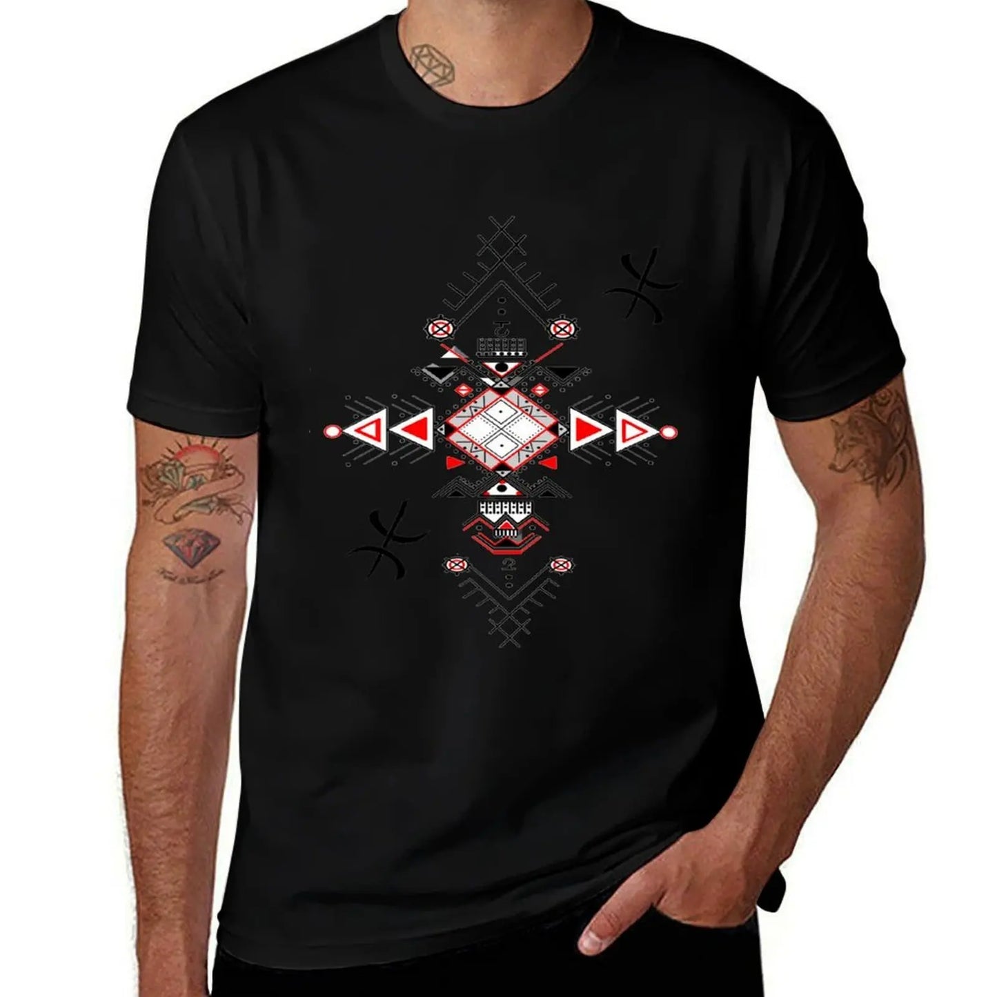 T-Shirt Symbole Tatouage Amazigh