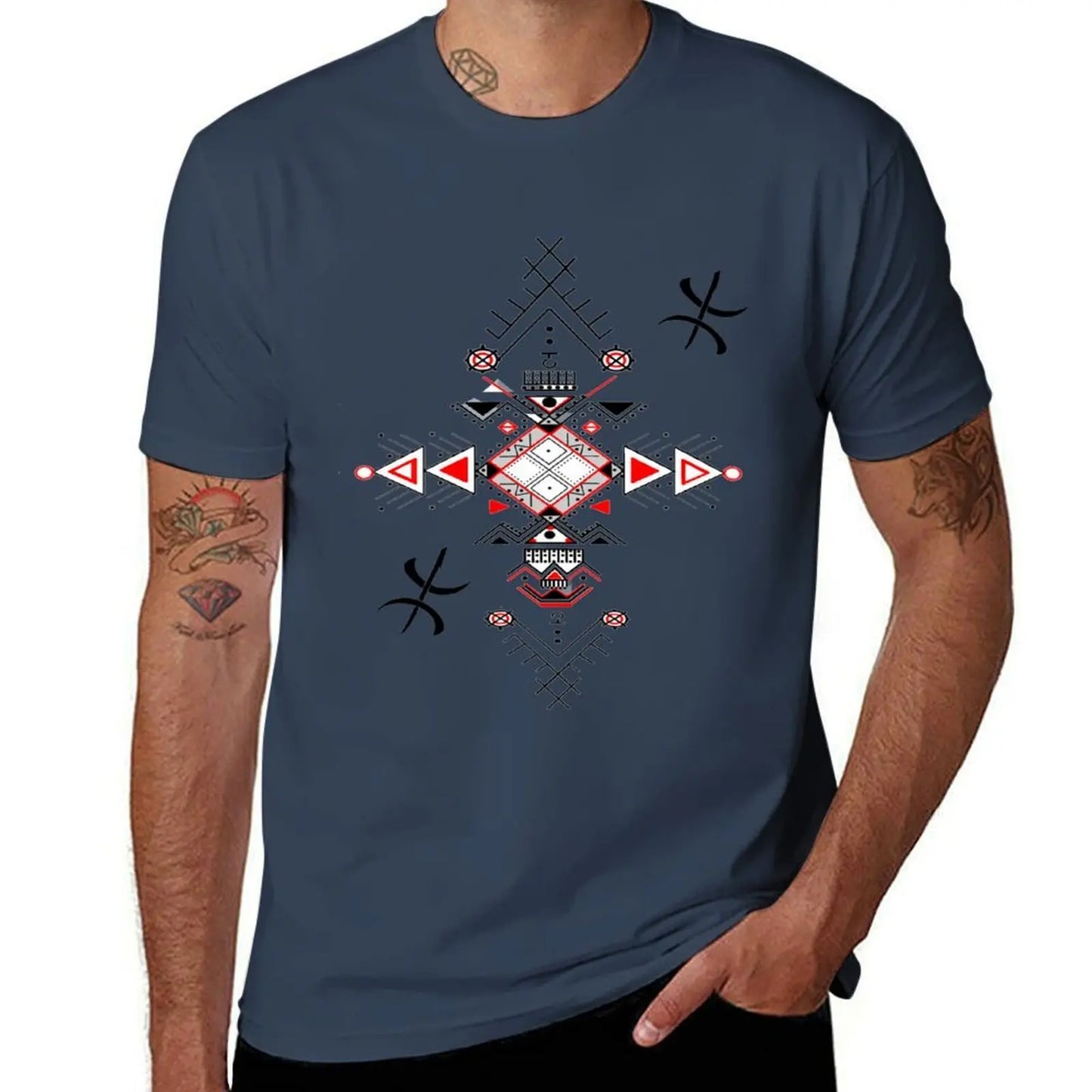 T-Shirt Symbole Tatouage Amazigh