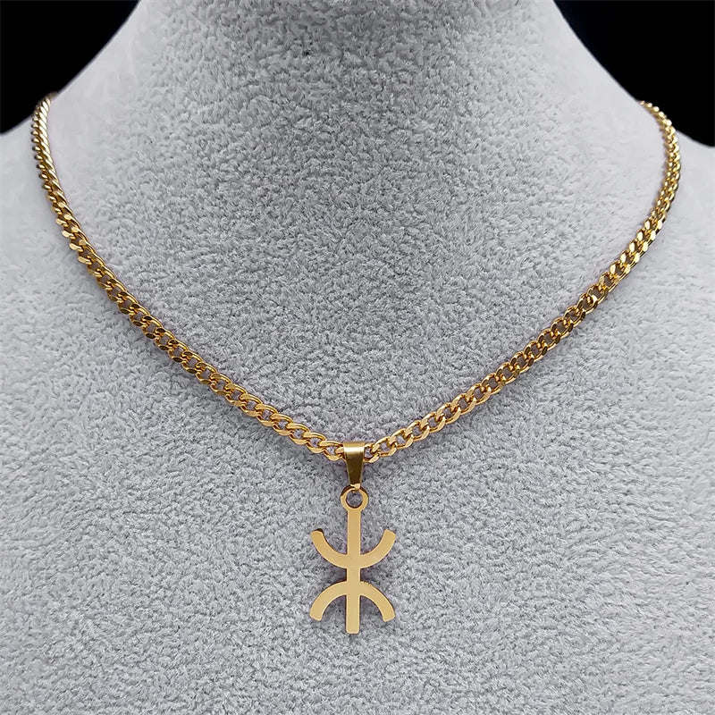 Collier Pendentif Symbole Amazigh