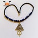 Collier Amazigh Tavzimt en Agate Noire