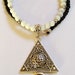 Collier Amazigh Tavzimt en Agate Noire