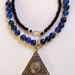 Collier Amazigh Tavzimt en Agate Noire