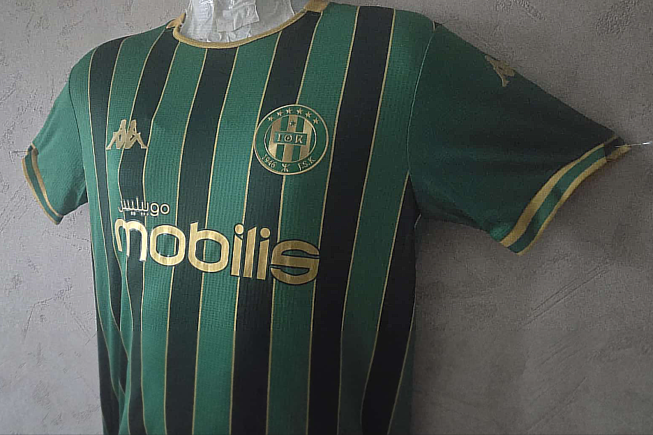 Maillot JSK 2026 Kappa Vert et Doré