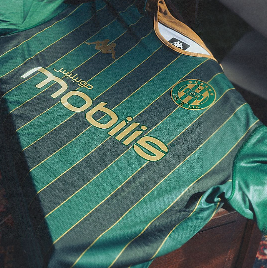Maillot JSK 2026 Kappa Vert et Doré